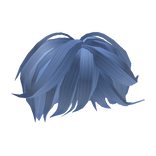Blue Anime Style Hair