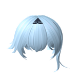 Blue Anime Wave Hair