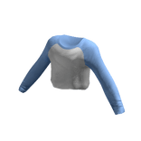 Blue Baseball Crop Top