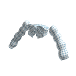 Blue Bow Off Shoulder