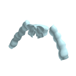 Blue Bow Off Shoulder