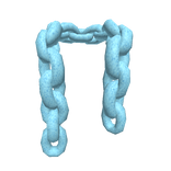 Blue Chain Link Scarf 3.0