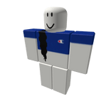 blue champion w wavy black hair