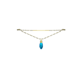 Blue Christmas Light Necklace