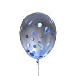 Blue Confetti Balloon