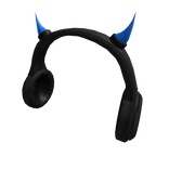 Blue Demon Horn Headphones