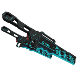 Blue Dual Waist Mecha Machetes