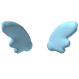 Blue Fluffy Aesthetic Angel Wings