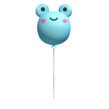Blue Frog Balloon Friend