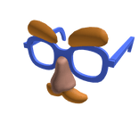 Blue Groucho Glasses