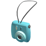 Blue Instant Camera