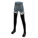 ✅ Blue jeans shorts emo goth jenna halloween denim