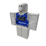 Blue Louis Vuitton supreme Gangster Vest Bape swag