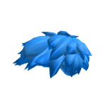 Blue Messy Anime Hair