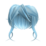 Messy Blue Hair - Roblox