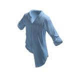Blue Oversized Poplin Shirt