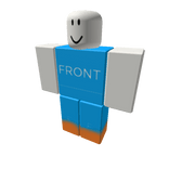 blue pants orange shoes