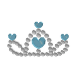 Blue Pearly Tiara