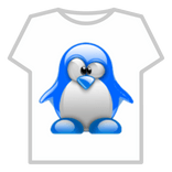 Blue penguin shirt