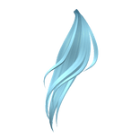 Blue Ponytail Extension