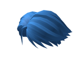 Blue Short Parted Hair