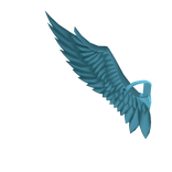 Blue Shoulder Wing (Right)