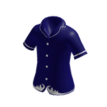 Blue Silk Pajama Shirt