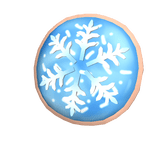 Blue Snow Cookie