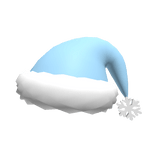 Blue Snowflake Santa Hat