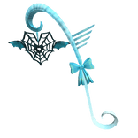 Blue Spider Web Staff