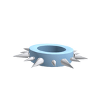 Blue Spiky Goth Necklace (3.0)