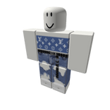 Blue supreme LV top w jeans