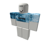 Blue Tie Dye Trasher Crop