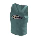 Blue Y2K GLXW Logo Tank Top