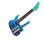 Blue Zebra Guitar