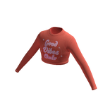 Blueberry 90s Summer Long Sleeve Top - Good Vibes