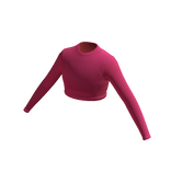 Blueberry 90s Summer Long Sleeve Top - Hot Pink