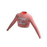 Blueberry 90s Summer Long Sleeve Top - Peace