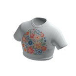 Blueberry 90s Summer Top - Flowers