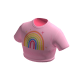 Blueberry 90s Summer Top - Rainbow