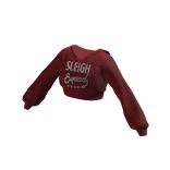 Blueberry Crop Top Hoodie Sleigh Squad