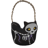 Blueberry Skeleton Kitty Purse