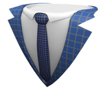 Blueprint Suit with Tie