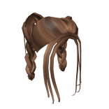 Braided Pigtails In Brown