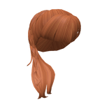 Braided Side-Ponytail w/ Bangs (Ginger)