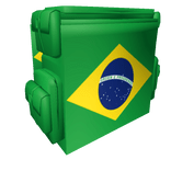 Brazil Backpack World Globe Flag