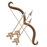 Brown Bow & Arrow