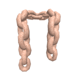 Brown Chain Link Scarf 3.0