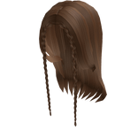 Brown Flowy Hair w/ Front Braids