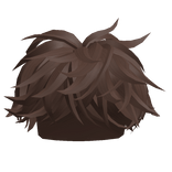 Brown Fluffy Middle Swept Hair